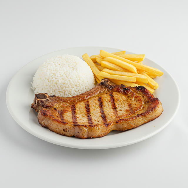 Chuleta y papas
